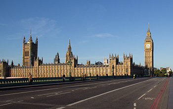 parliament from Westminster bridge