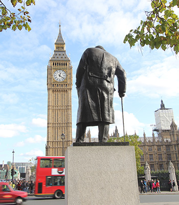Sir Winston Churchill statue parliament square
