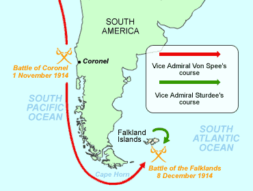 map of Falklands